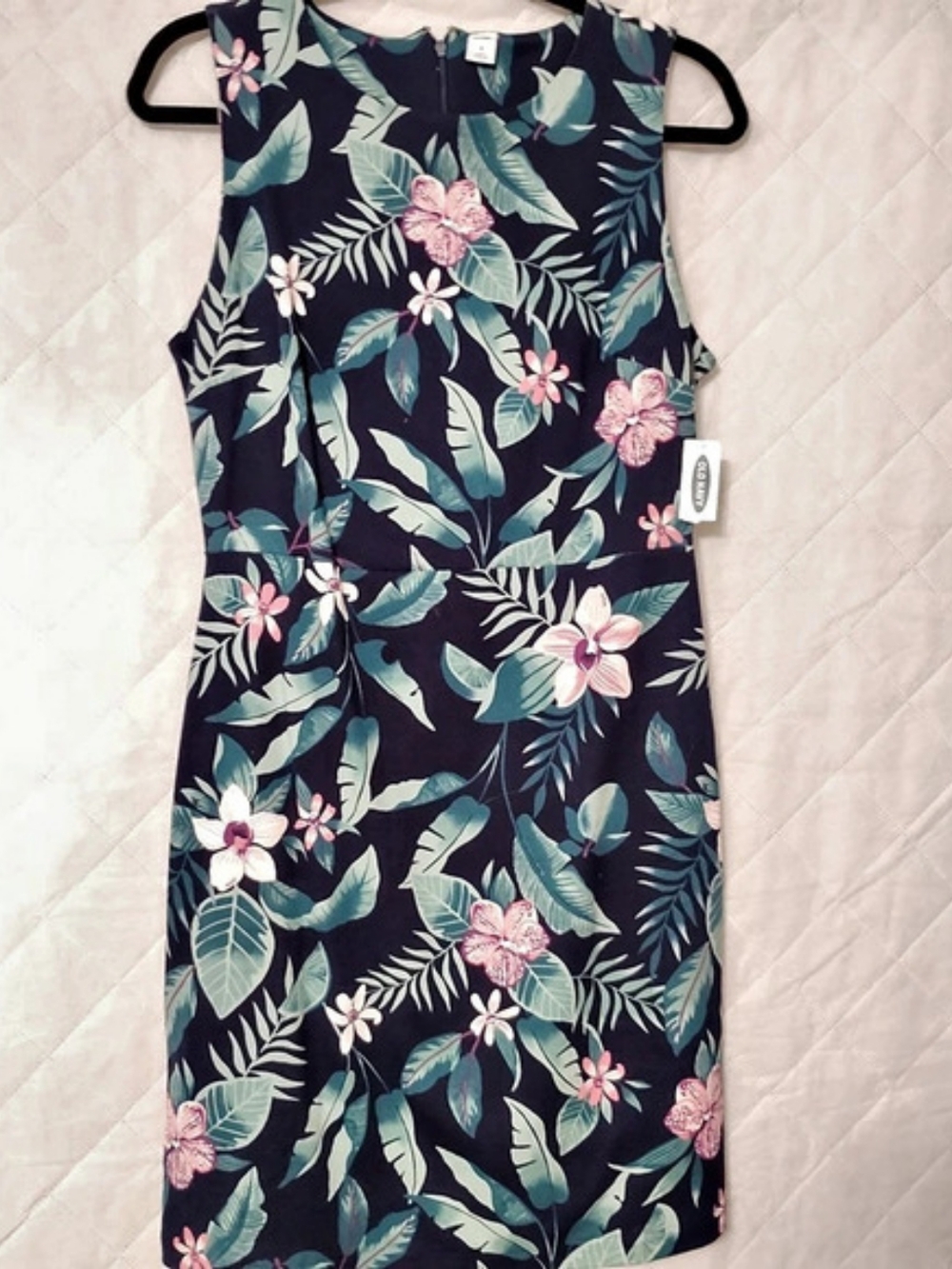 Old Navy Floral Mini Dress in Blue & Green